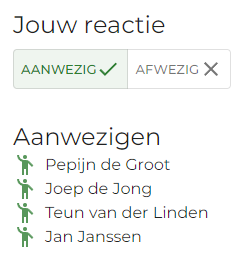 Aanwezigheid